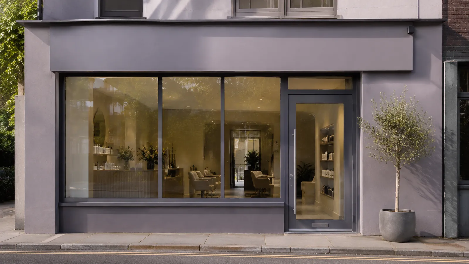 SK Shopfronts - illustrative image of a finished commercial frontage